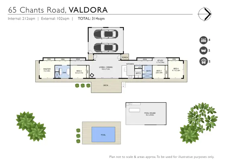 Floorplan of Homely house listing, 65 Chants Road, Valdora QLD 4561