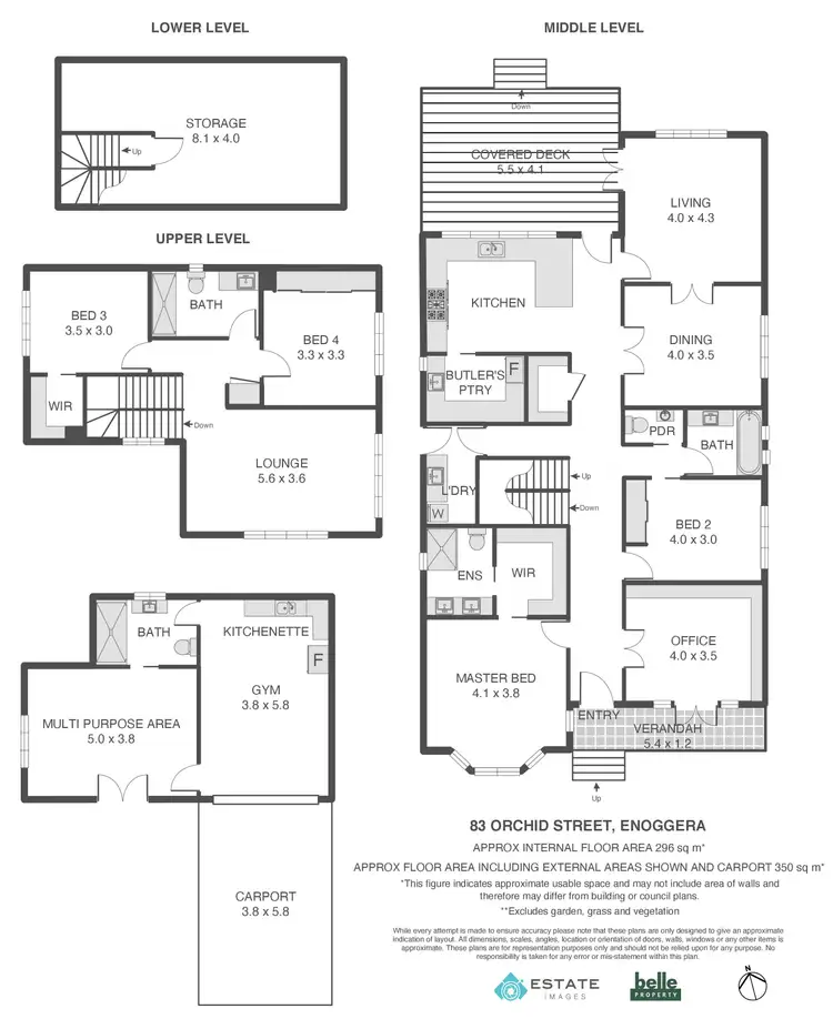 Floorplan of Homely house listing, 83 Orchid Street, Enoggera QLD 4051