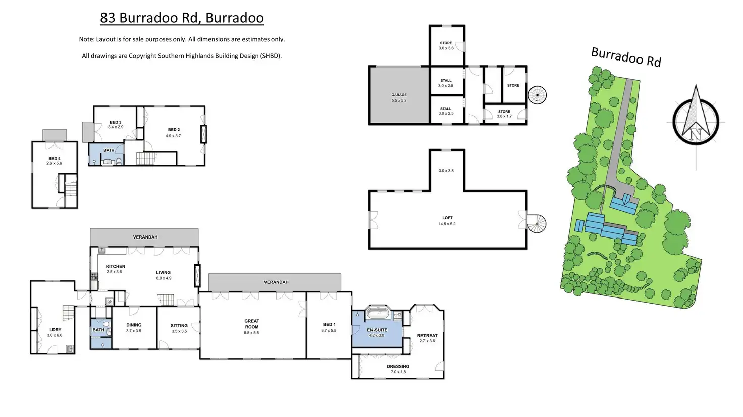 Floorplan of Homely house listing, 83 Burradoo Road, Burradoo NSW 2576