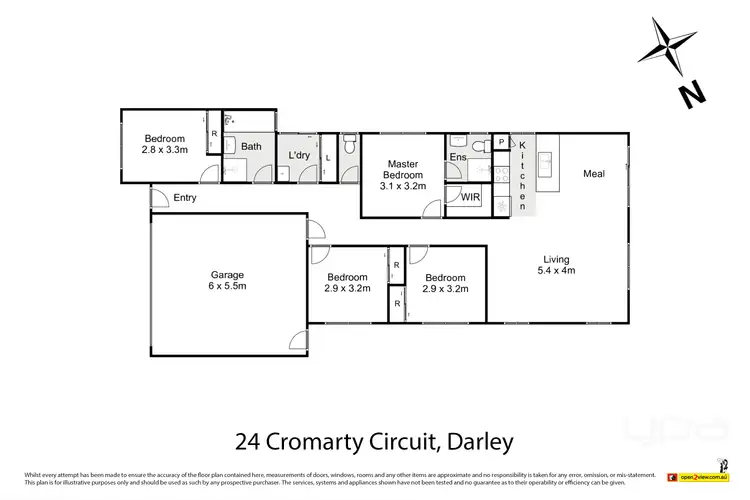 Floorplan of Homely house listing, 24 Cromarty Circuit, Darley VIC 3340