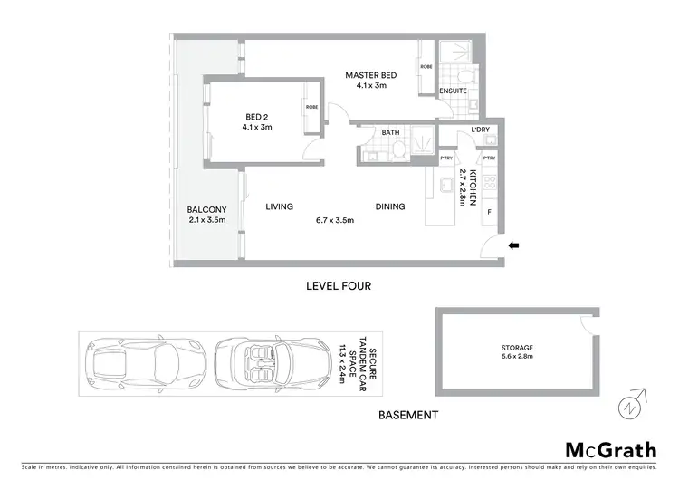 Floorplan of Homely apartment listing, 401/7 Church Street, Drummoyne NSW 2047