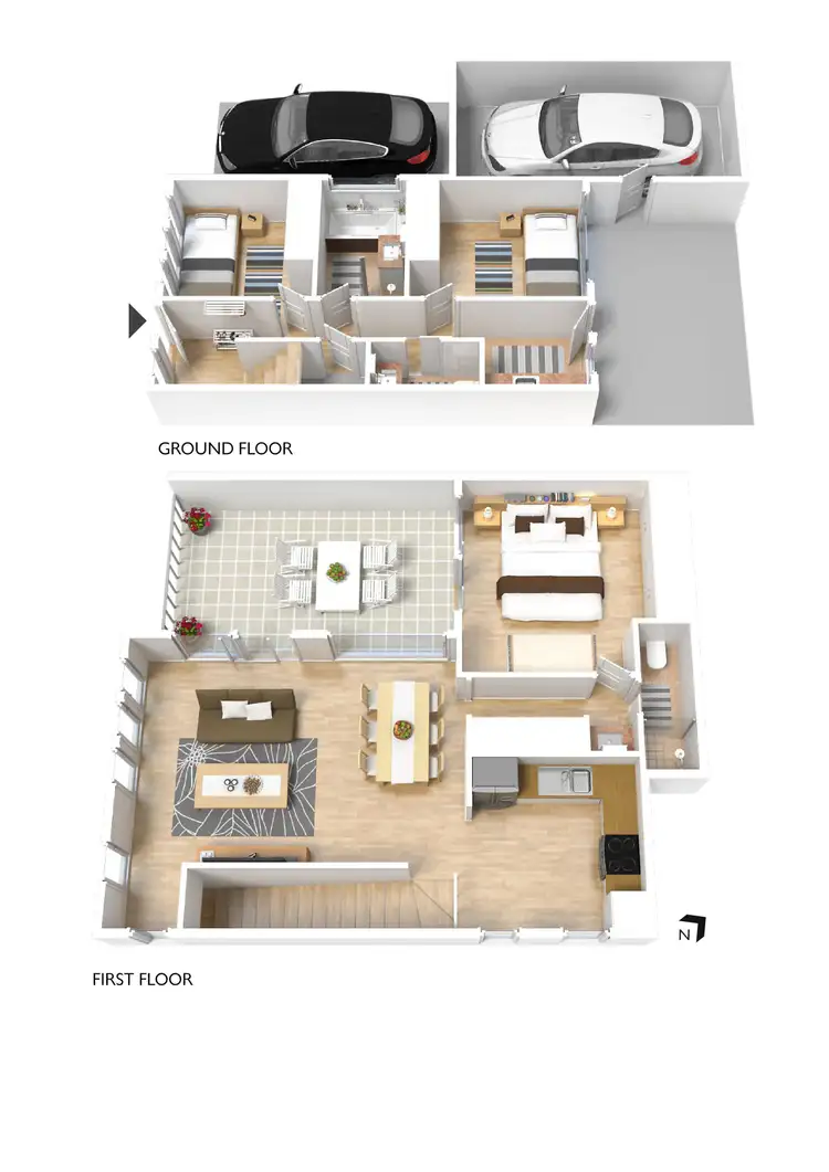 Floorplan of Homely townhouse listing, 2/735 Port Road, Woodville SA 5011
