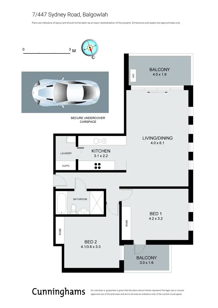Floorplan of Homely apartment listing, 7/447 Sydney Road, Balgowlah NSW 2093