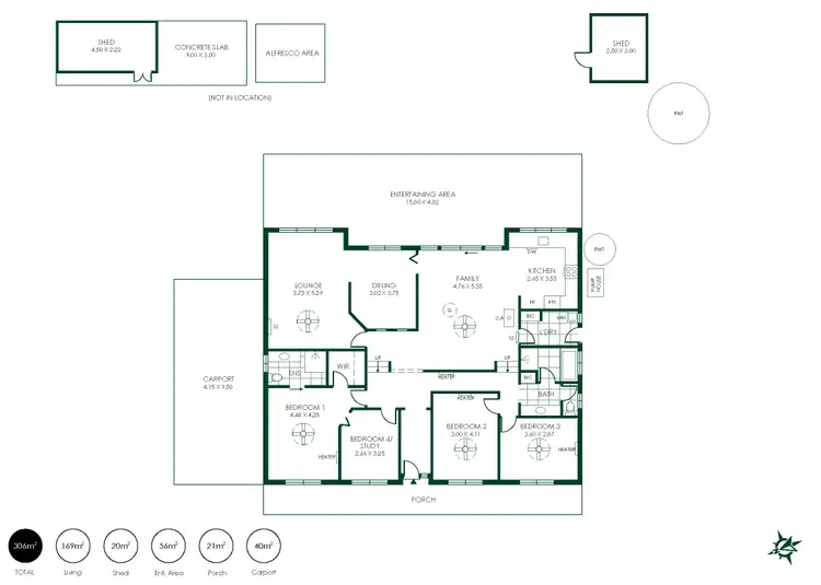 Floorplan of Homely house listing, 4 Evans Street, Woodside SA 5244