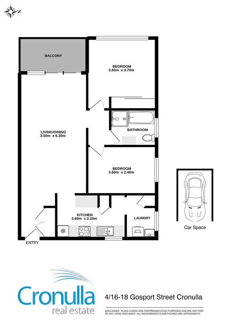 Floorplan of Homely apartment listing, 4/16-18 Gosport Street, Cronulla NSW 2230