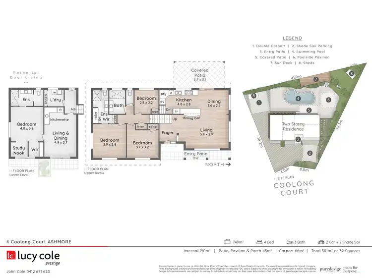 Floorplan of Homely house listing, 4 Coolong Court, Ashmore QLD 4214
