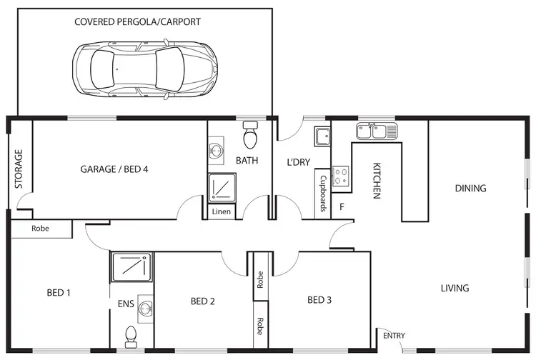 Floorplan of Homely house listing, 10A Leibnitz Place, Isabella Plains ACT 2905