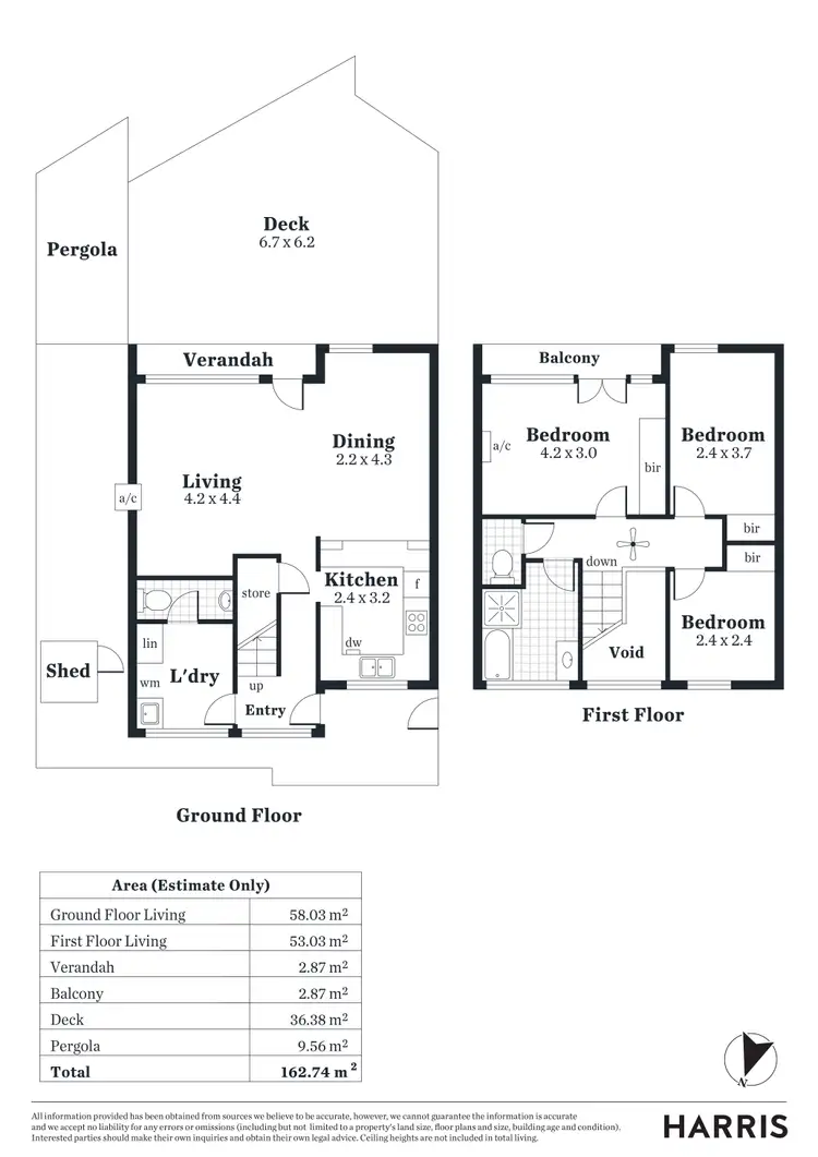 Floorplan of Homely townhouse listing, 4/5 Roberts Street, Unley SA 5061