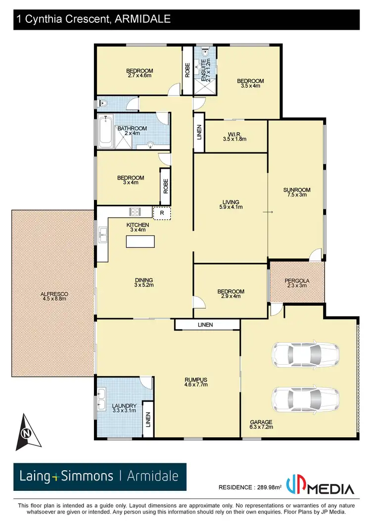 Floorplan of Homely house listing, 1 Cynthia Crescent, Armidale NSW 2350