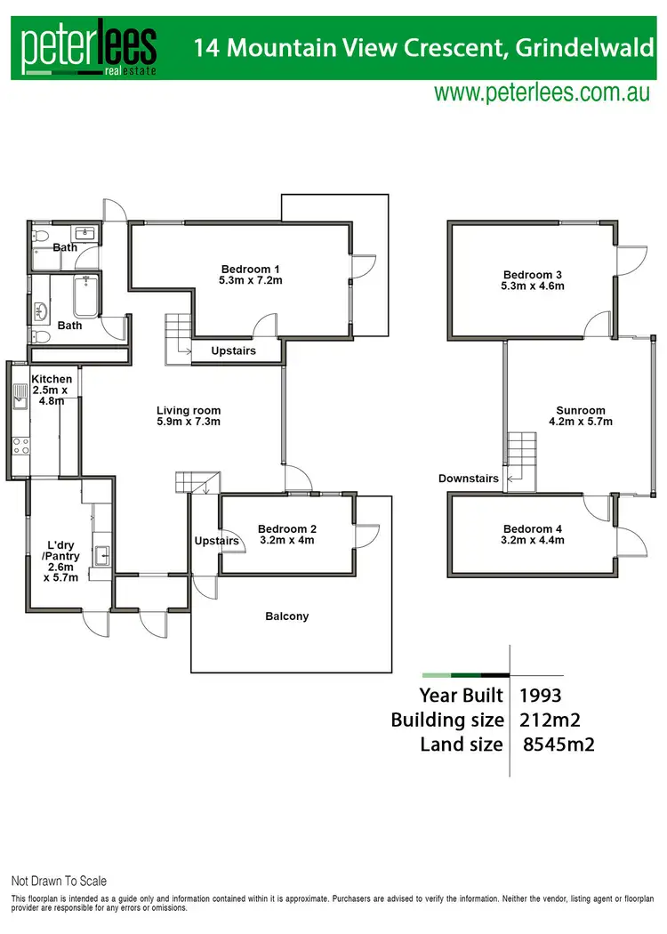 Floorplan of Homely house listing, 14 Mountain View Crescent, Grindelwald TAS 7277
