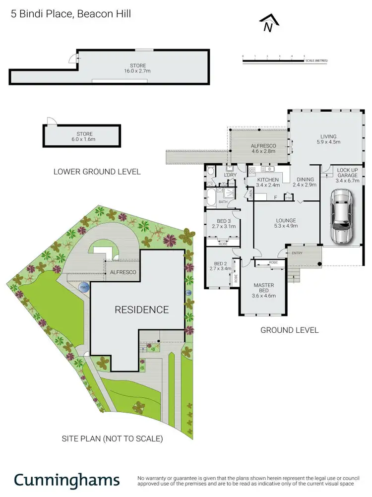Floorplan of Homely house listing, 5 Bindi Place, Beacon Hill NSW 2100