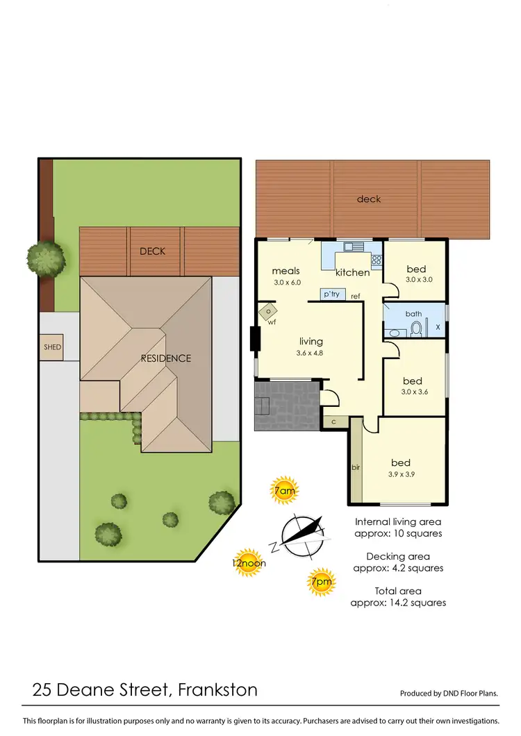 Floorplan of Homely house listing, 25 Deane Street, Frankston VIC 3199