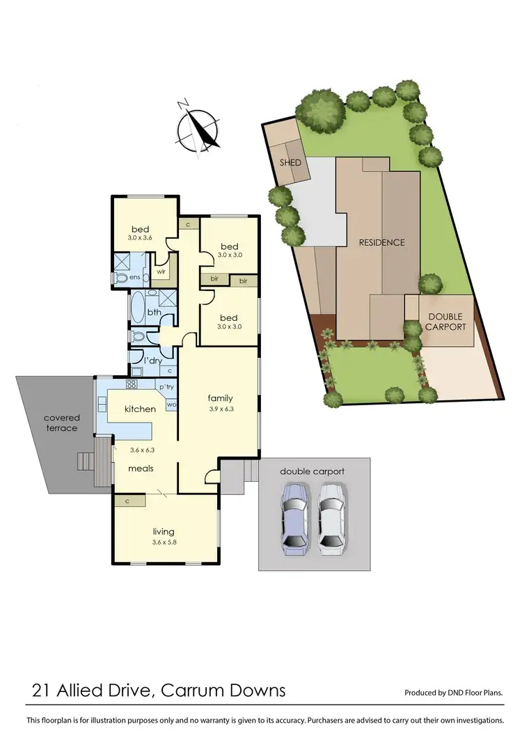 Floorplan of Homely house listing, 21 Allied Drive, Carrum Downs VIC 3201