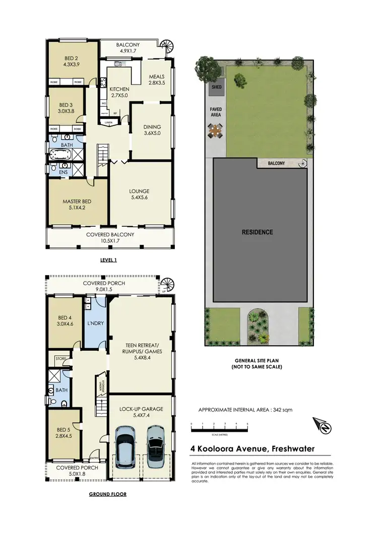 Floorplan of Homely house listing, 4 Kooloora Avenue, Freshwater NSW 2096