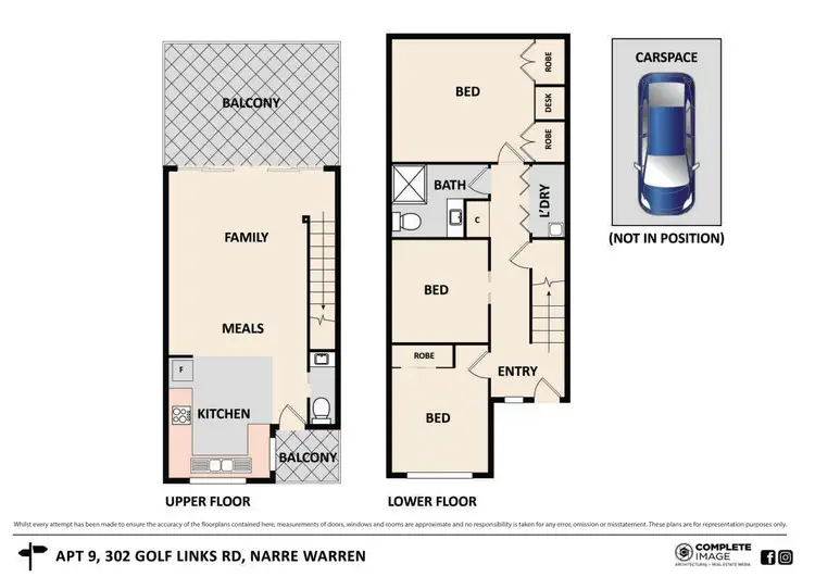 Floorplan of Homely apartment listing, 9/302 Golf Links Road, Narre Warren VIC 3805