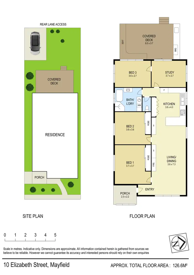 Floorplan of Homely house listing, 10 Elizabeth Street, Mayfield NSW 2304