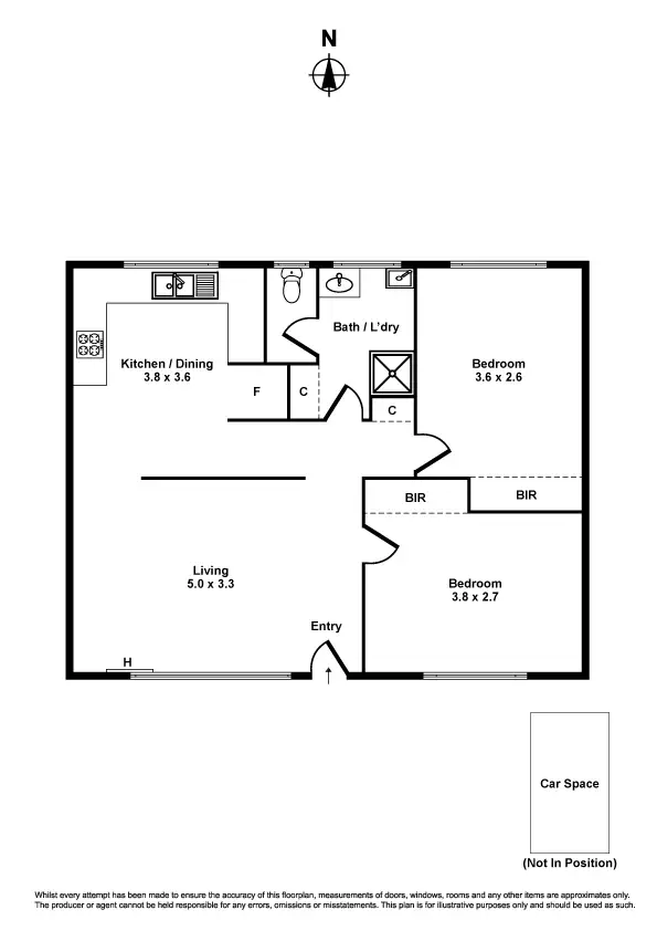 Floorplan of Homely apartment listing, 5/20 Hancock Street, Altona VIC 3018