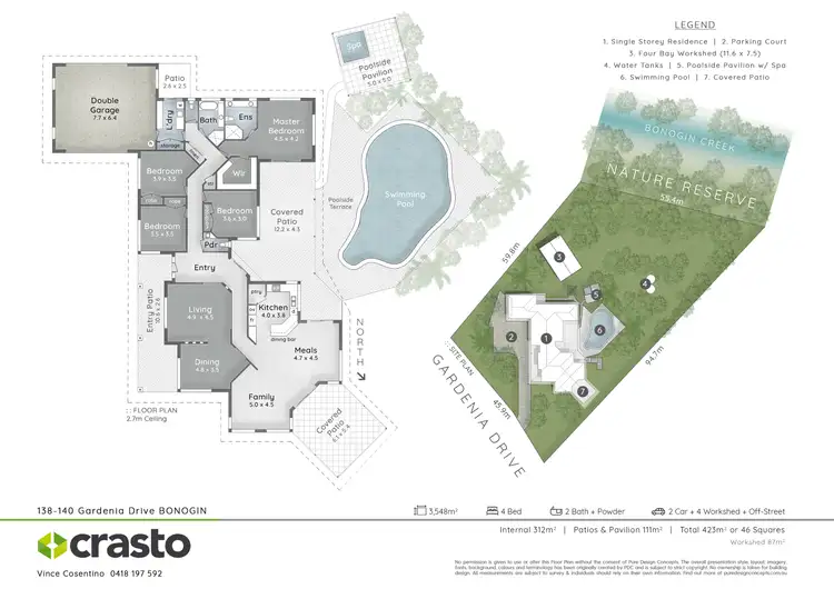Floorplan of Homely house listing, 138-140 Gardenia Drive, Bonogin QLD 4213