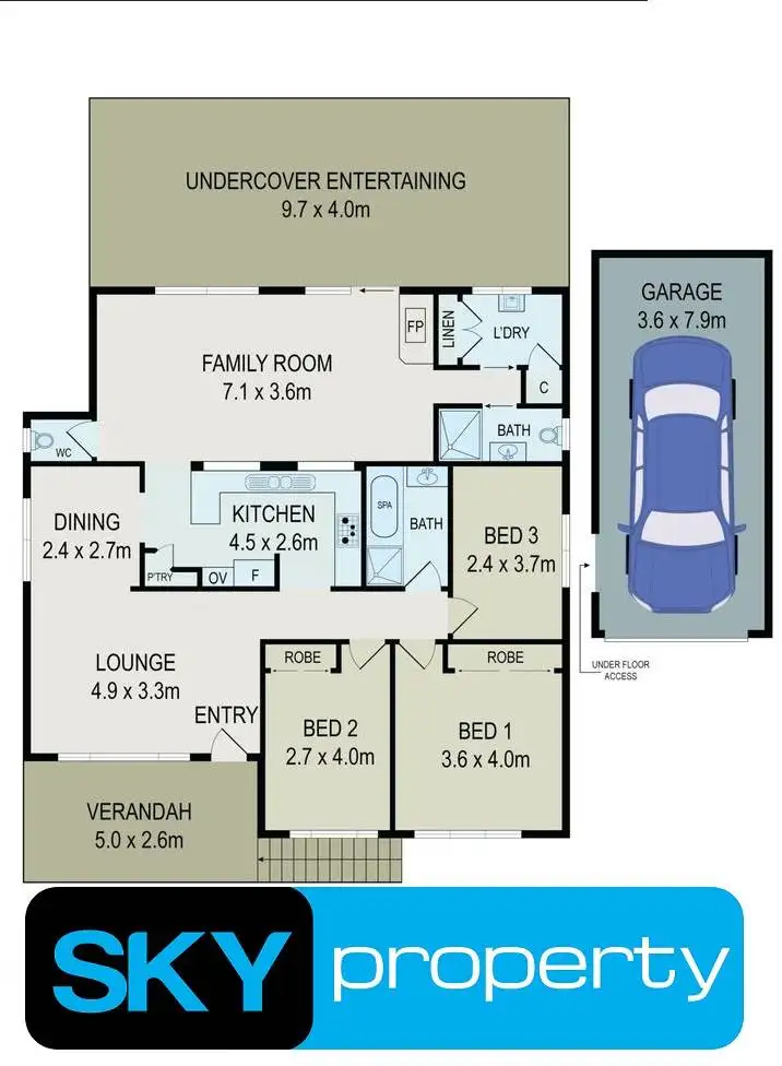 Floorplan of Homely house listing, 8 Maureen Place, Blacktown NSW 2148