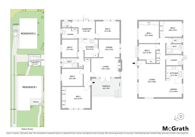 Floorplan of Homely house listing, 60 Waitara Parade, Hurstville Grove NSW 2220
