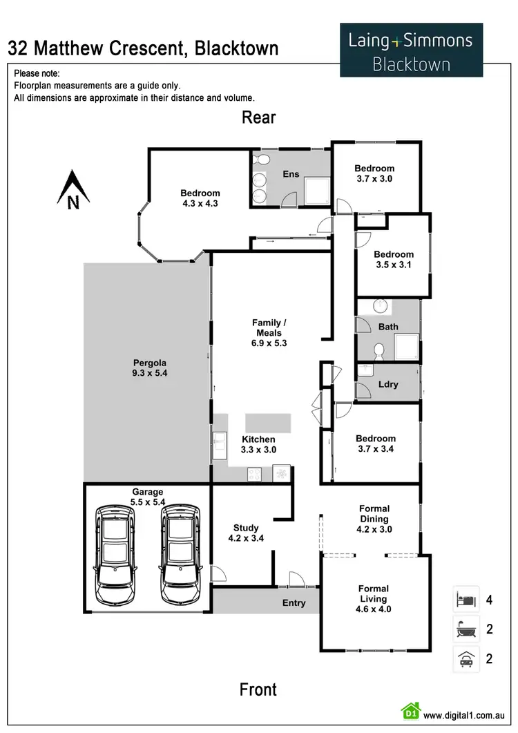 Floorplan of Homely house listing, 32 Matthew Crescent, Blacktown NSW 2148