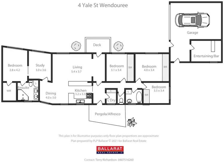 Floorplan of Homely house listing, 4 Yale Street, Wendouree VIC 3355