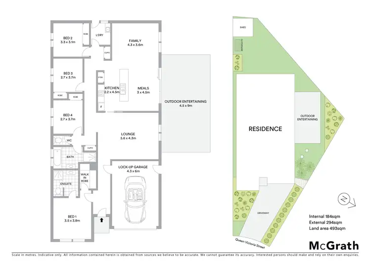 Floorplan of Homely house listing, 43A Queen Victoria Street, Newington VIC 3350