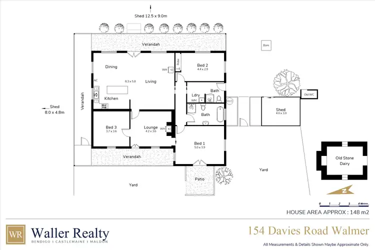 Floorplan of Homely house listing, 154 Davies Road, Walmer VIC 3463