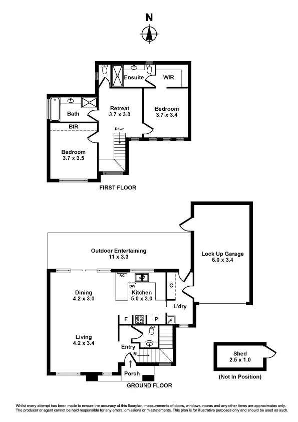 Floorplan of Homely townhouse listing, 2/51 Maidstone Street, Altona VIC 3018