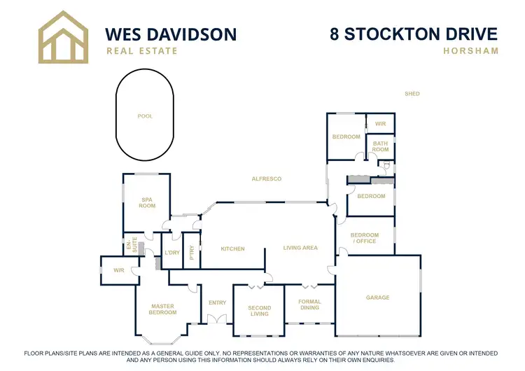 Floorplan of Homely house listing, 8 Stockton Drive, Horsham VIC 3400