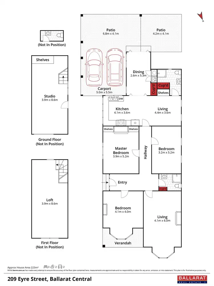 Floorplan of Homely house listing, 209 Eyre Street, Ballarat Central VIC 3350