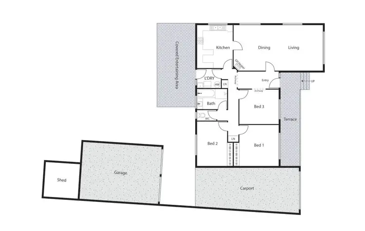 Floorplan of Homely house listing, 3 Byrnes Place, Curtin ACT 2605