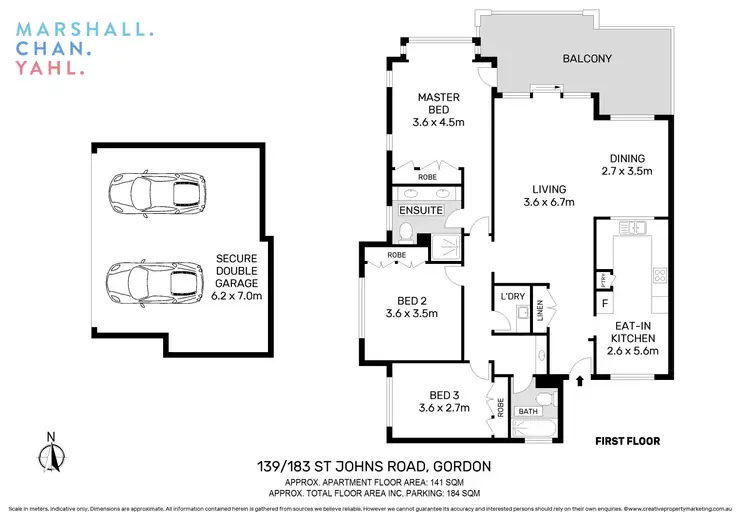 Floorplan of Homely apartment listing, 139/183 St Johns Avenue, Gordon NSW 2072
