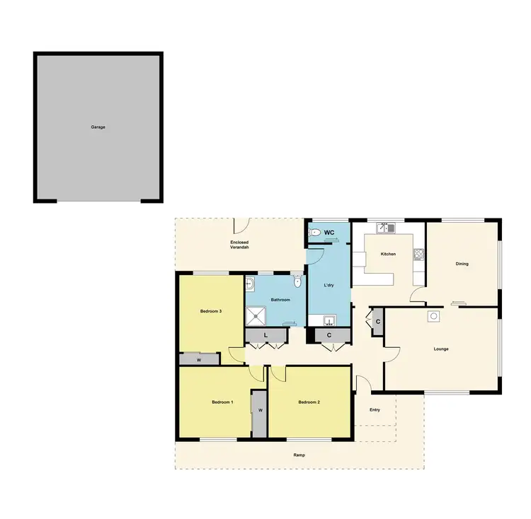 Floorplan of Homely house listing, 8 Mountain View Street, Avoca VIC 3467
