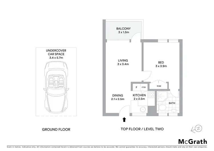 Floorplan of Homely apartment listing, 16/21 Rosalind Street, Cammeray NSW 2062