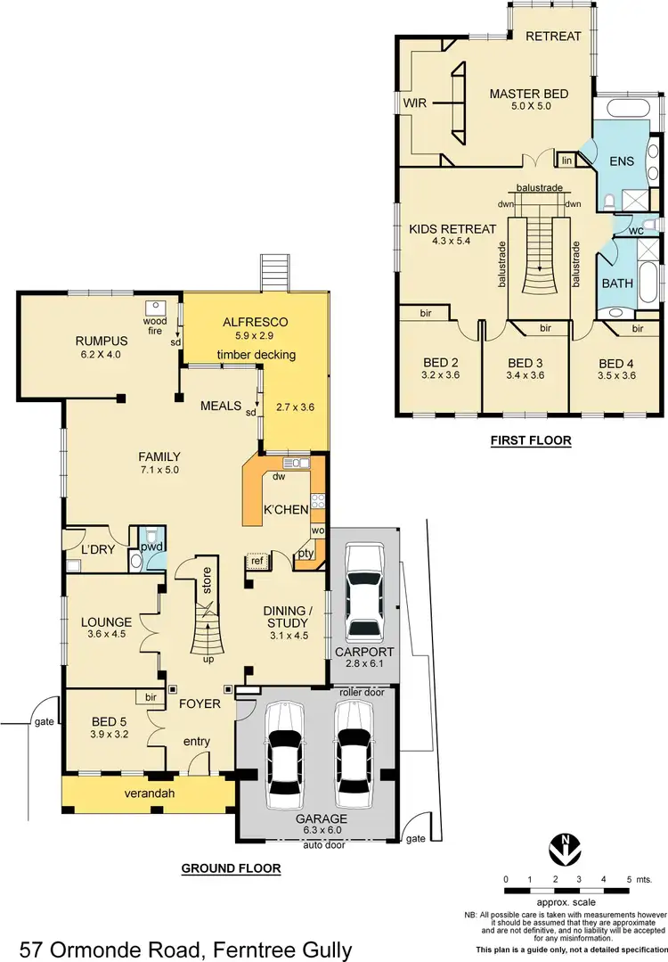 Floorplan of Homely house listing, 57 Ormonde Road, Ferntree Gully VIC 3156