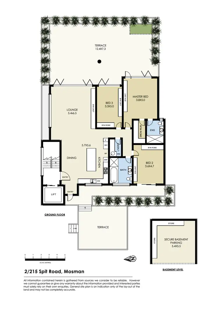 Floorplan of Homely apartment listing, 2/215 Spit Road, Mosman NSW 2088