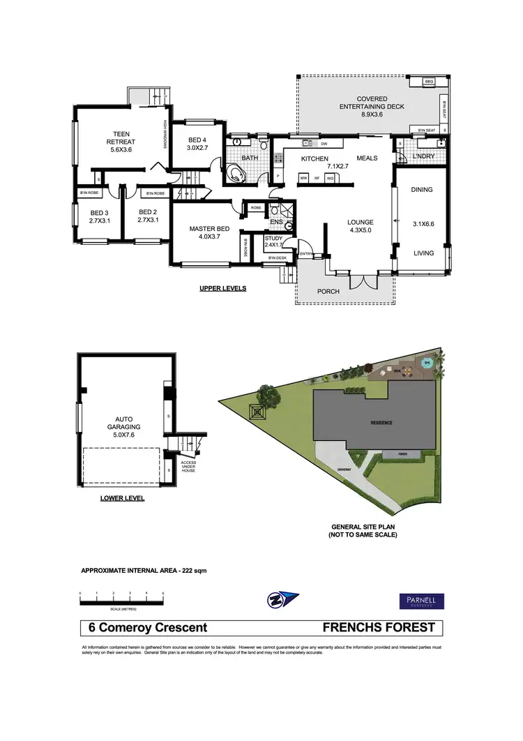 Floorplan of Homely house listing, 6 Comeroy Crescent, Frenchs Forest NSW 2086