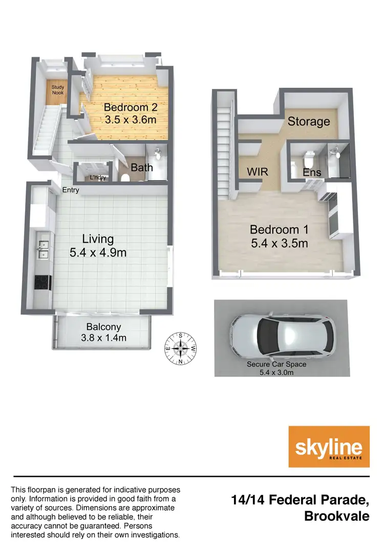 Floorplan of Homely unit listing, 14/14 Federal Parade, Brookvale NSW 2100