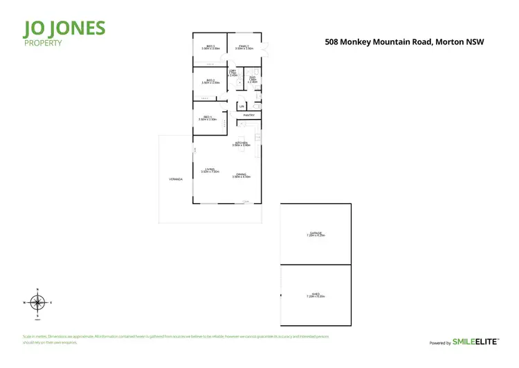Floorplan of Homely rural property listing, 508 Monkey Mountain Road, Morton NSW 2538