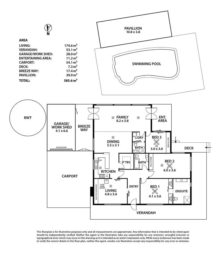 Floorplan of Homely rural property listing, 290 Gemmell Road, Macclesfield SA 5153