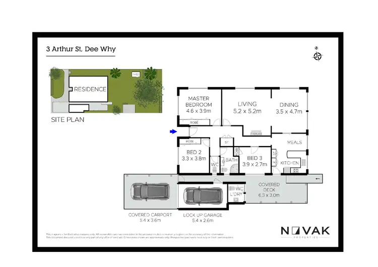 Floorplan of Homely house listing, 3 Arthur Street, Dee Why NSW 2099