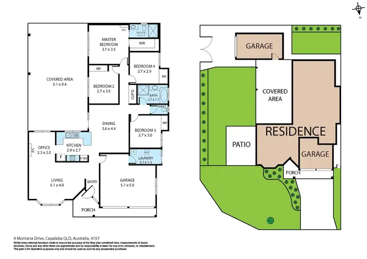Floorplan of Homely house listing, 9 Montana Drive, Capalaba QLD 4157