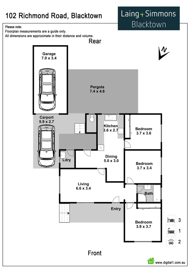Floorplan of Homely house listing, 102 Richmond Road, Blacktown NSW 2148
