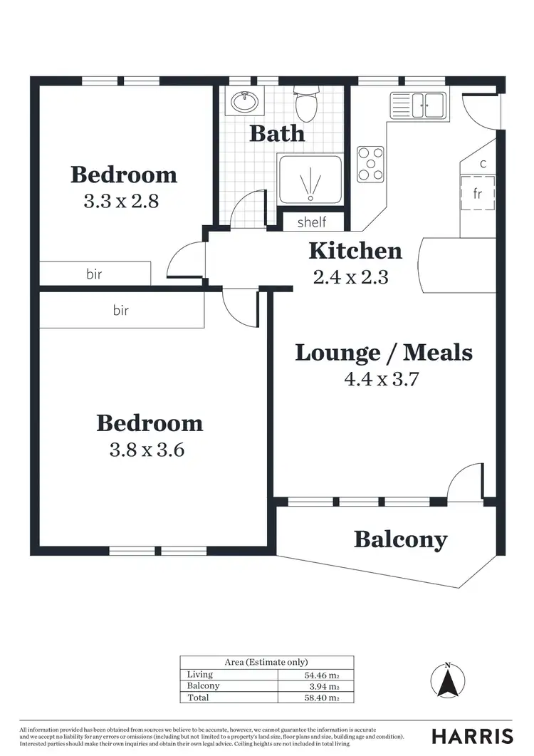 Floorplan of Homely unit listing, 7/36 Byron Road, Black Forest SA 5035