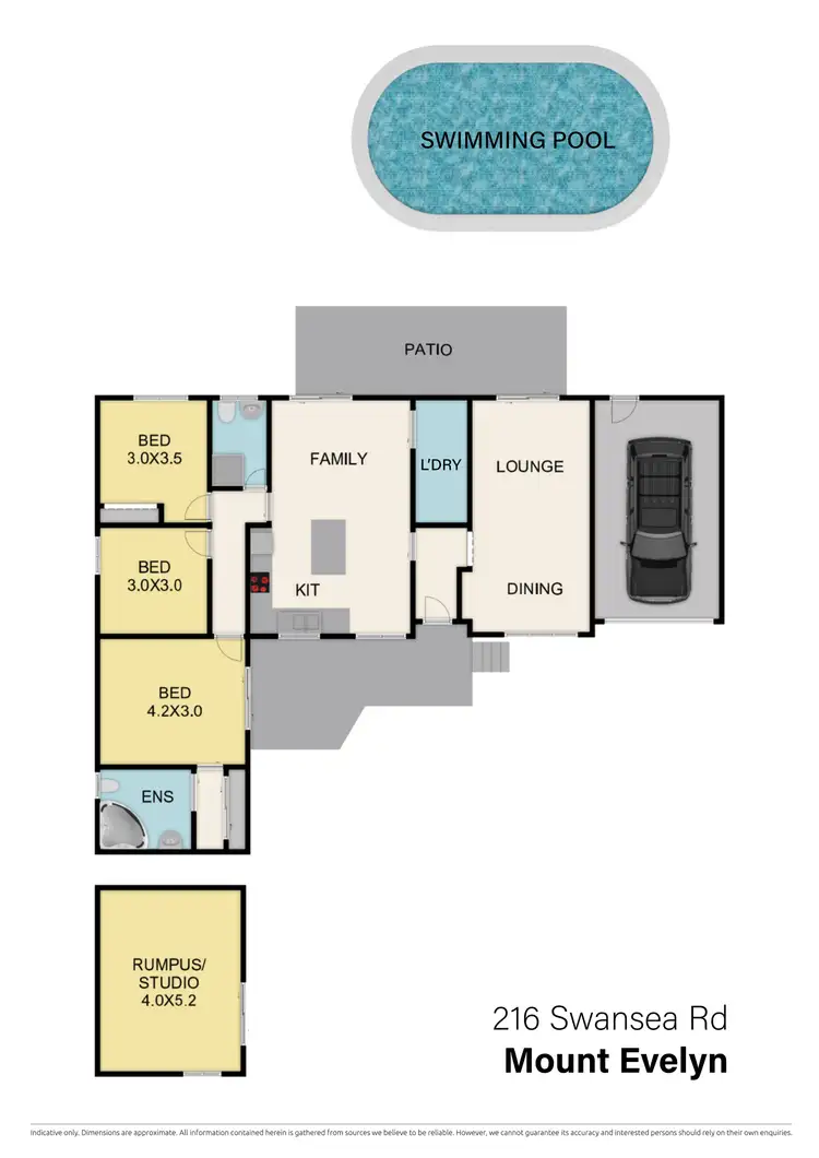 Floorplan of Homely house listing, 216 Swansea Road, Mount Evelyn VIC 3796