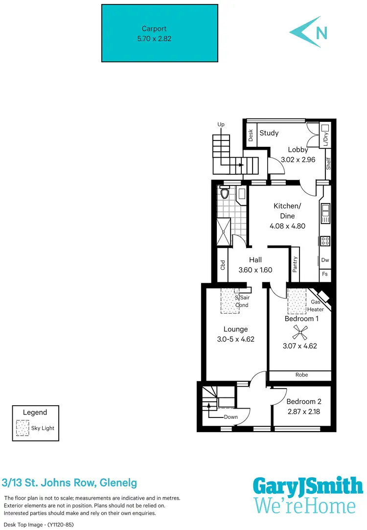 Floorplan of Homely apartment listing, 3/13 St Johns Row, Glenelg SA 5045