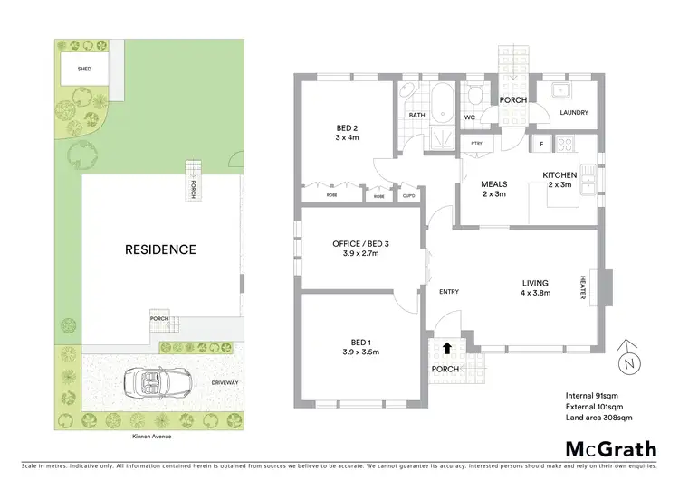 Floorplan of Homely house listing, 1/2 Kinnon Avenue, Belmont VIC 3216