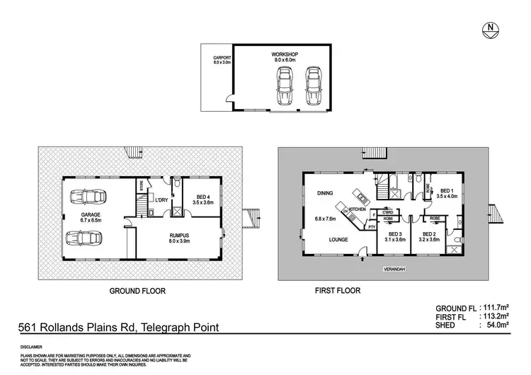 Floorplan of Homely rural property listing, 561 Rollands Plains Road, Telegraph Point NSW 2441