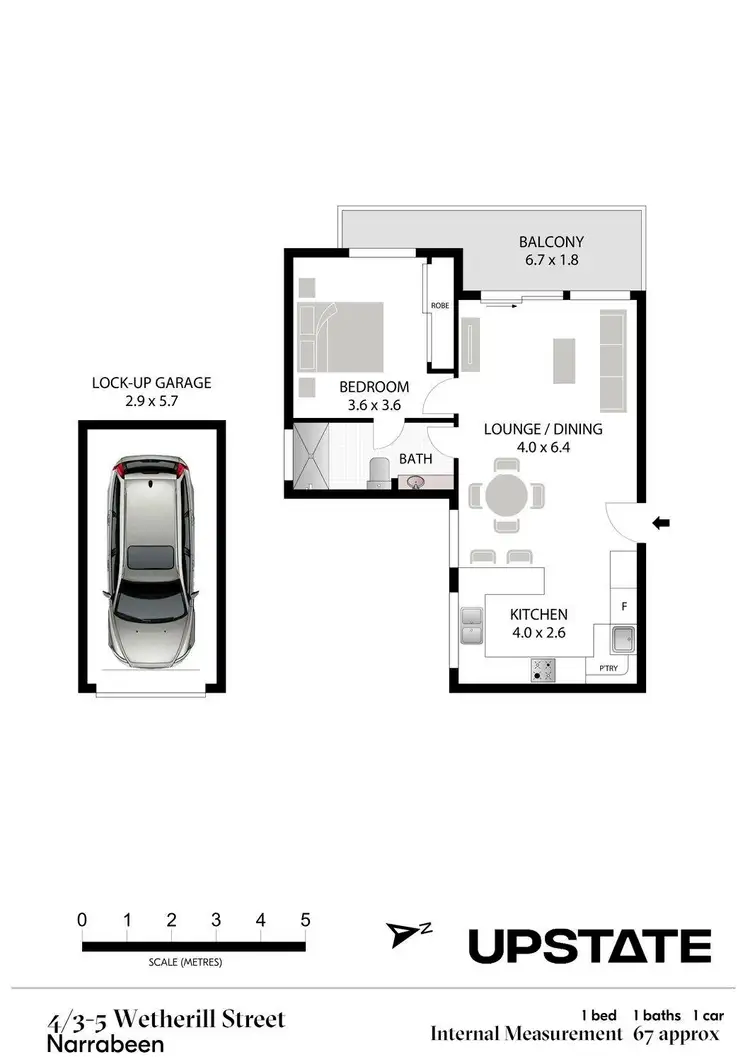 Floorplan of Homely apartment listing, 4/3-5 Wetherill Street, Narrabeen NSW 2101